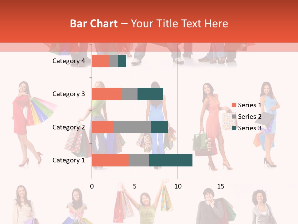 Isolated Happy Bags PowerPoint Template