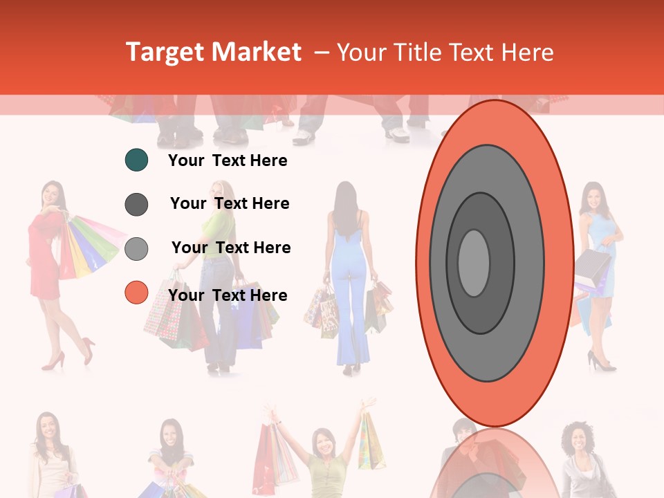 Isolated Happy Bags PowerPoint Template