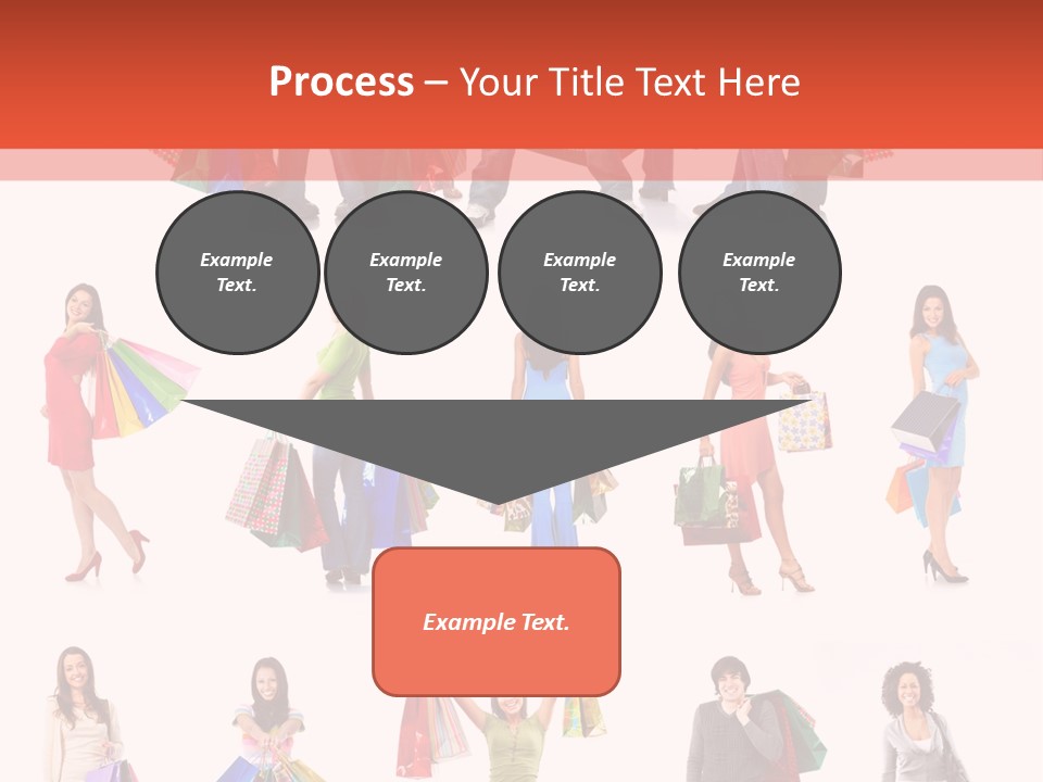 Isolated Happy Bags PowerPoint Template