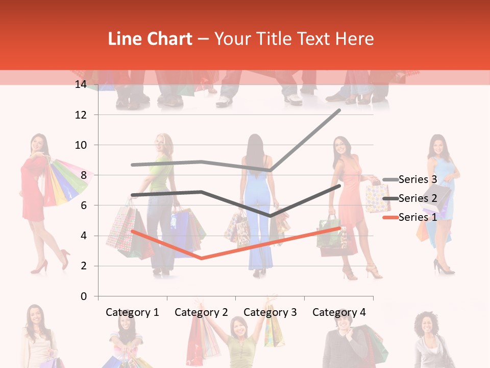 Isolated Happy Bags PowerPoint Template