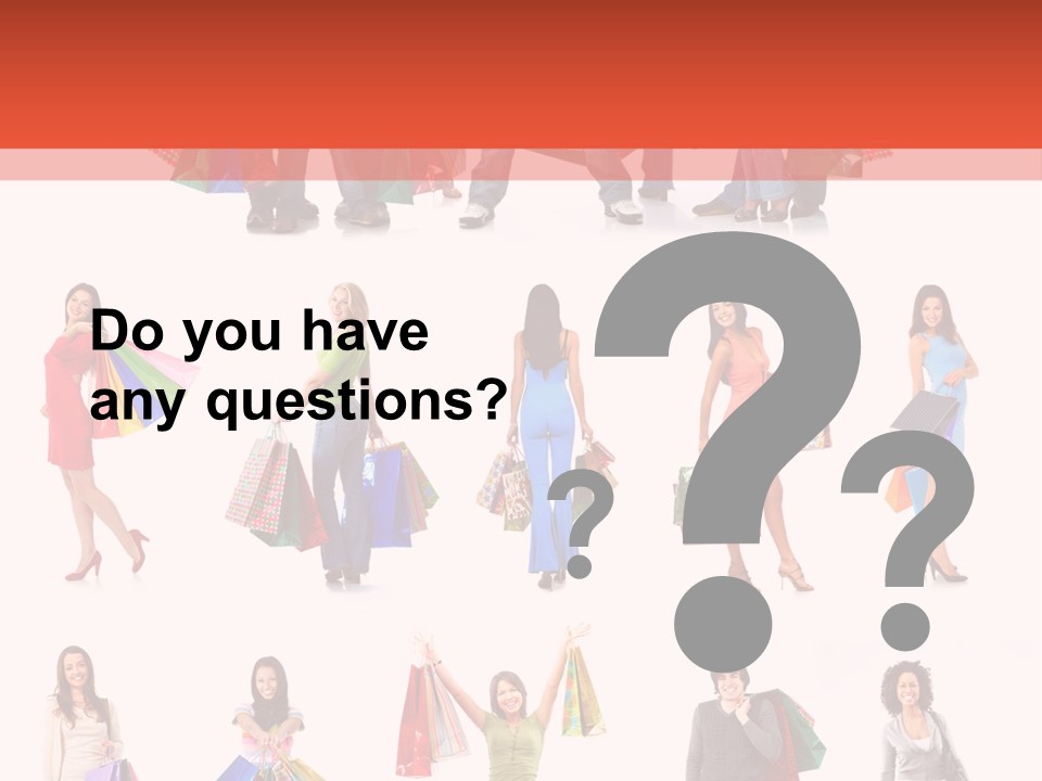 Isolated Happy Bags PowerPoint Template