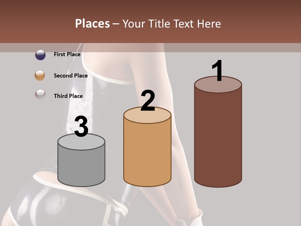 Woman Golf Playing PowerPoint Template