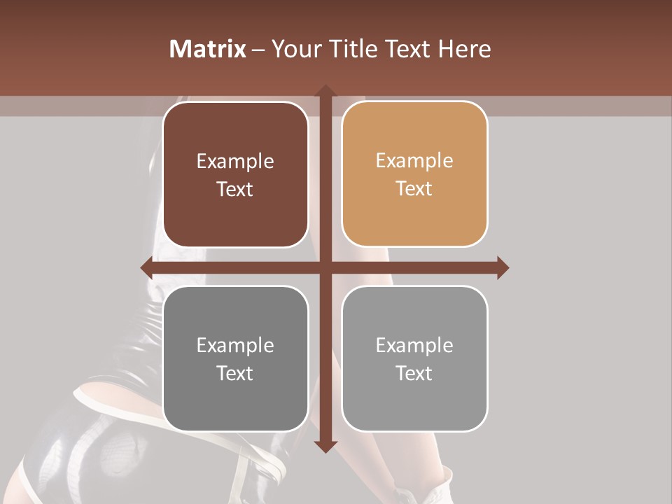 Woman Golf Playing PowerPoint Template