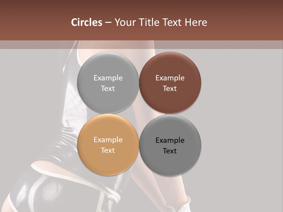 Woman Golf Playing PowerPoint Template