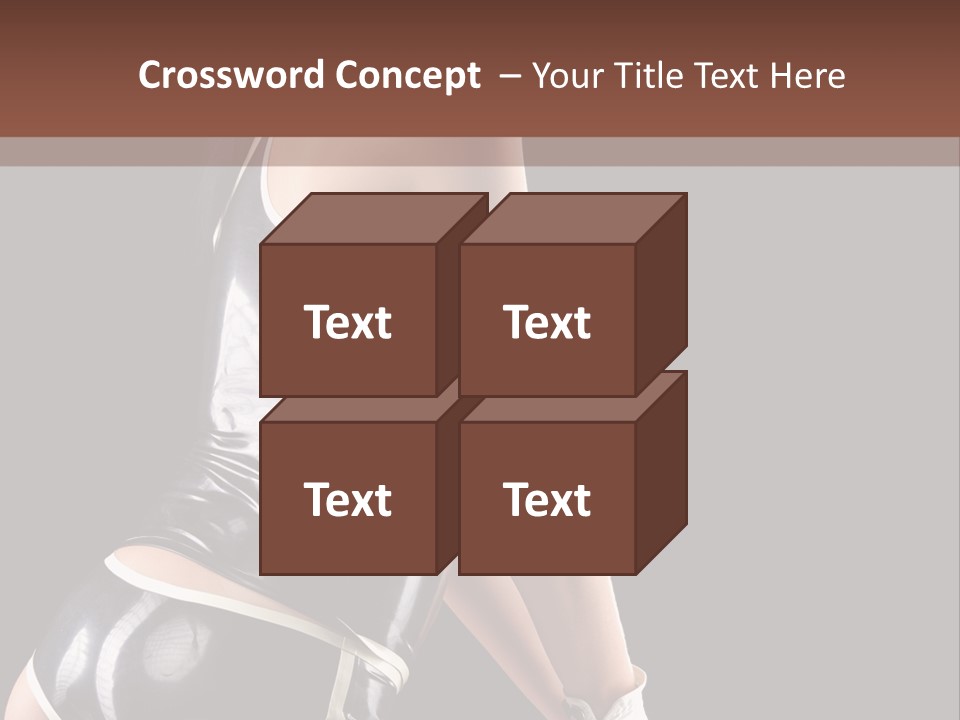 Woman Golf Playing PowerPoint Template