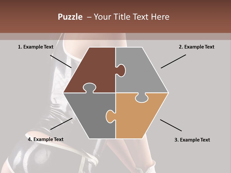 Woman Golf Playing PowerPoint Template