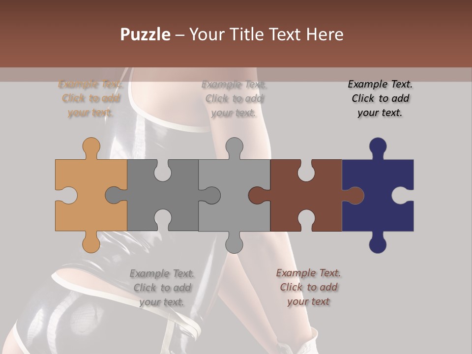 Woman Golf Playing PowerPoint Template