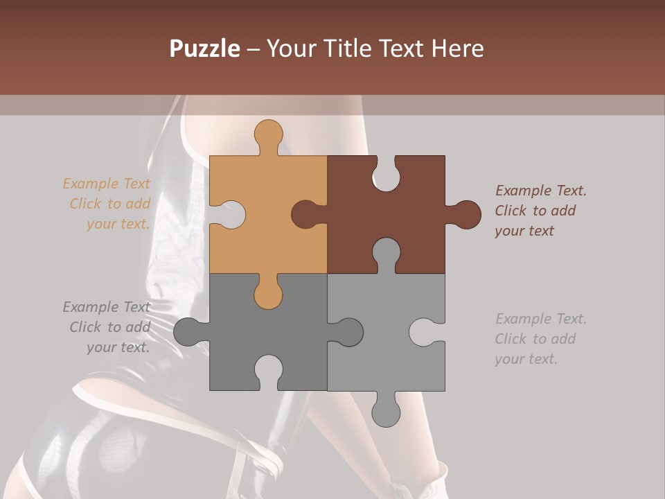 Woman Golf Playing PowerPoint Template