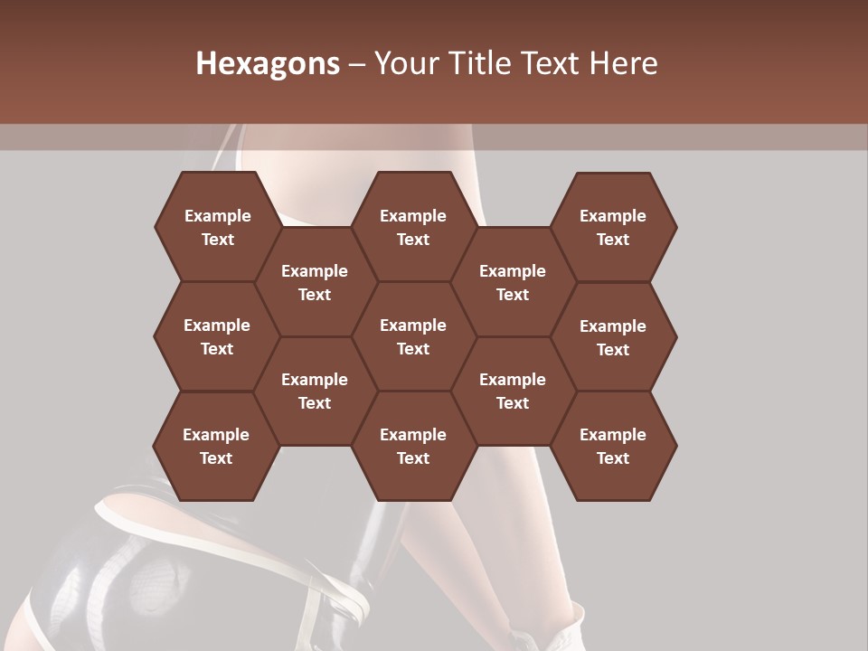 Woman Golf Playing PowerPoint Template