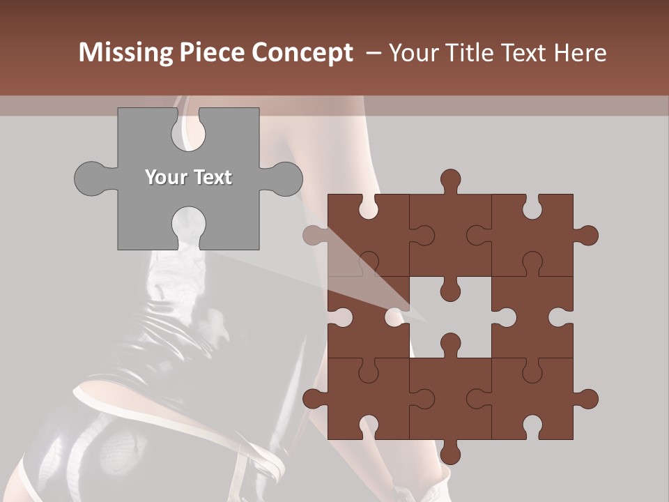 Woman Golf Playing PowerPoint Template