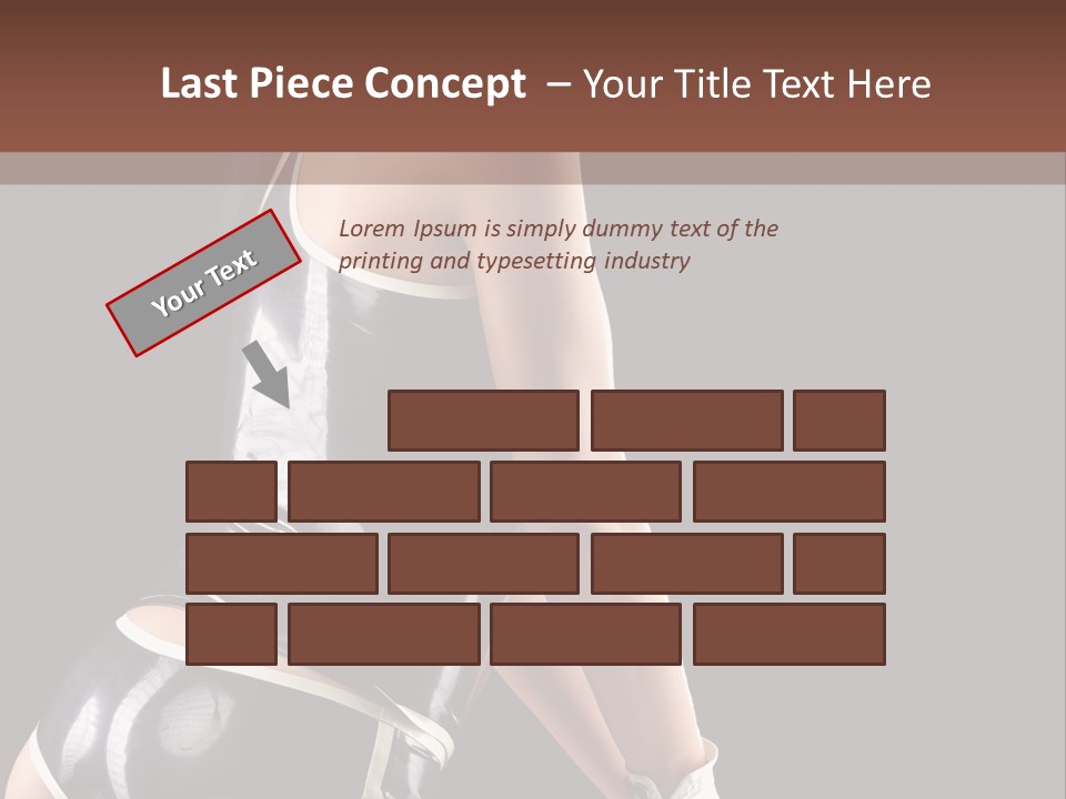 Woman Golf Playing PowerPoint Template