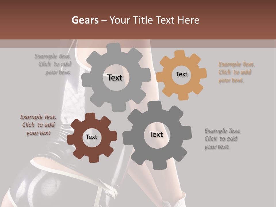 Woman Golf Playing PowerPoint Template