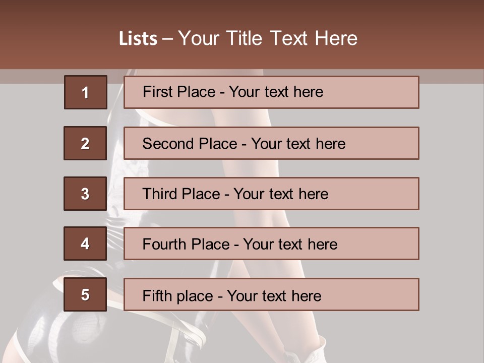 Woman Golf Playing PowerPoint Template