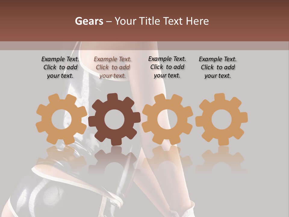 Woman Golf Playing PowerPoint Template