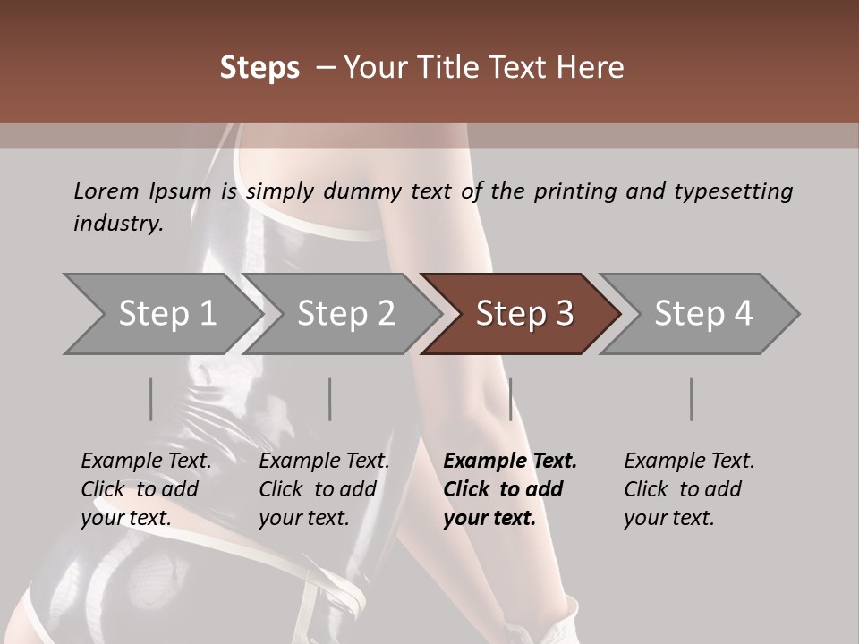 Woman Golf Playing PowerPoint Template