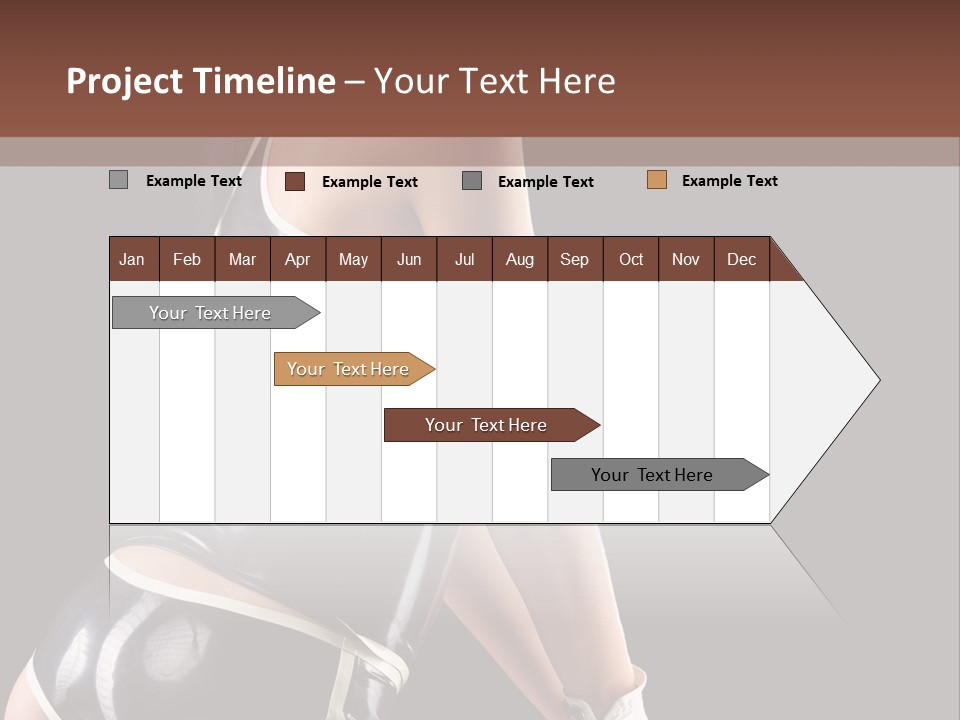 Woman Golf Playing PowerPoint Template