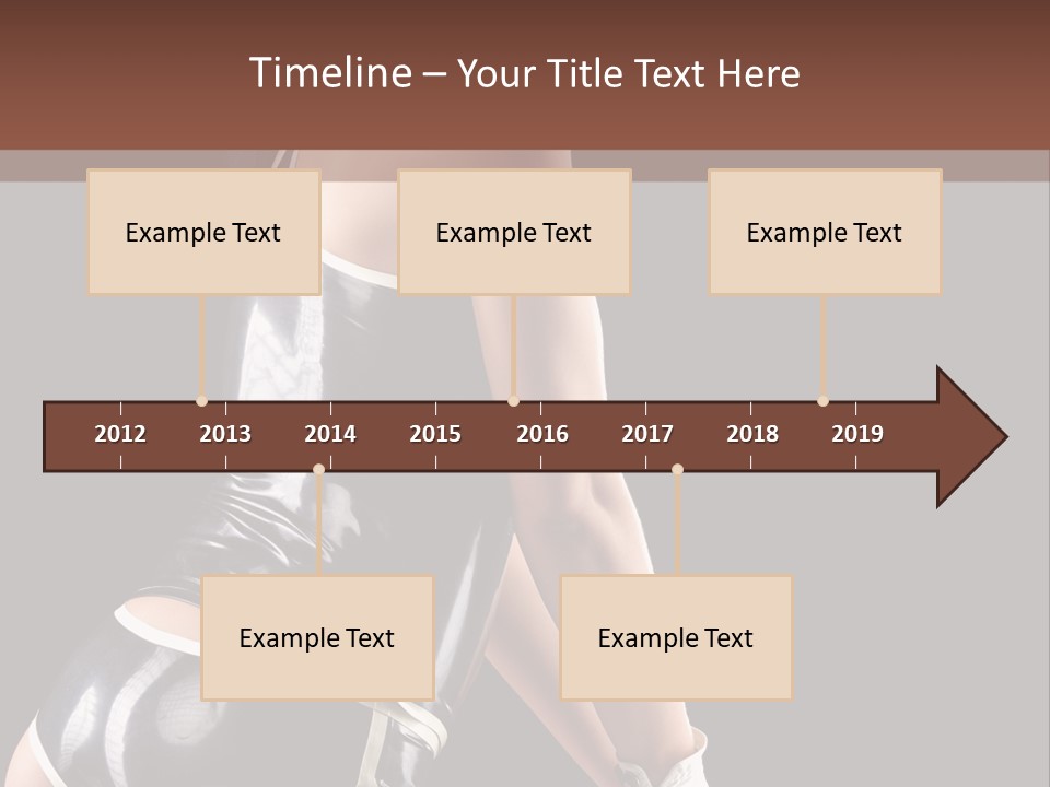 Woman Golf Playing PowerPoint Template