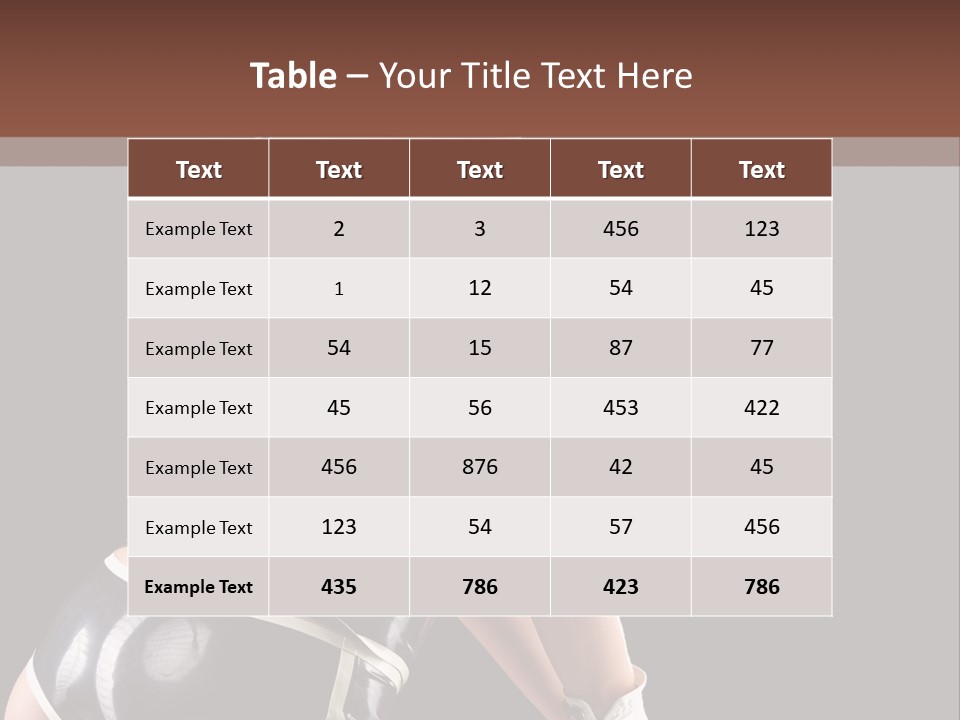 Woman Golf Playing PowerPoint Template