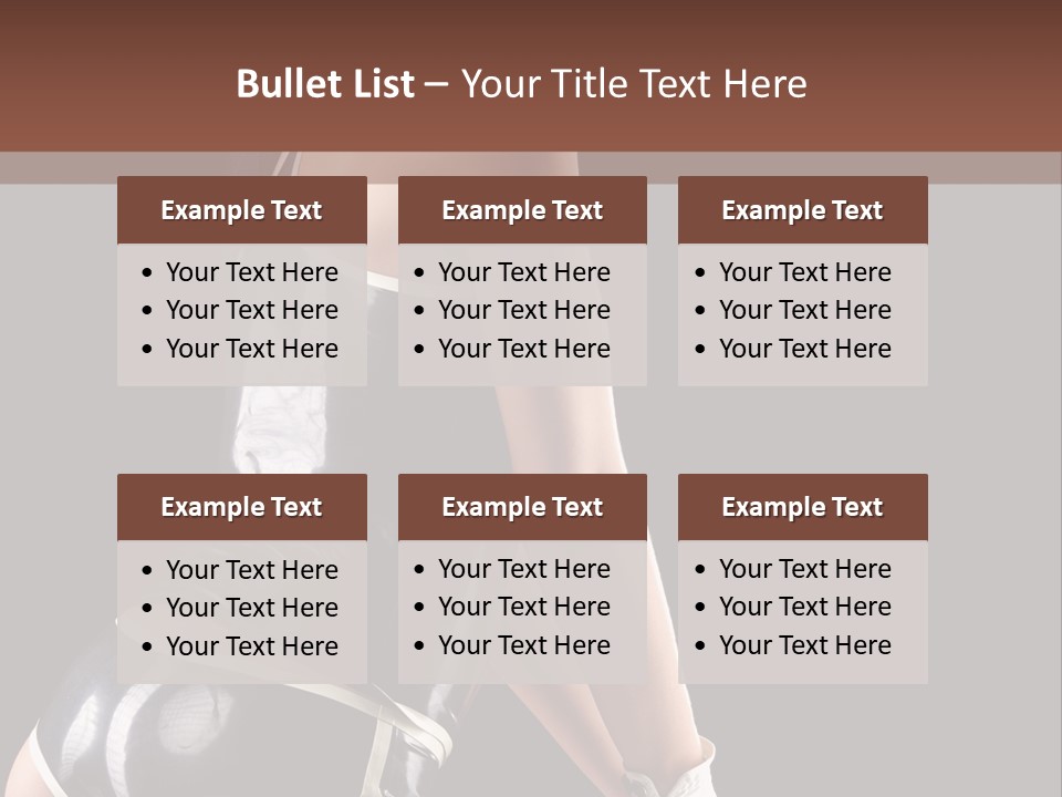 Woman Golf Playing PowerPoint Template