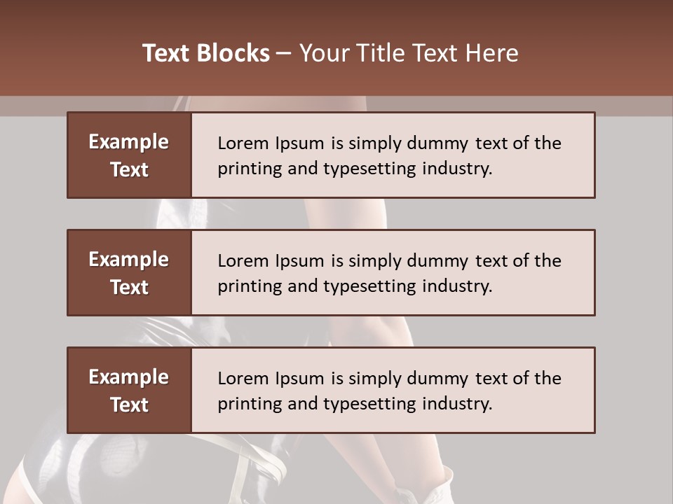 Woman Golf Playing PowerPoint Template