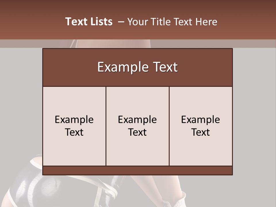 Woman Golf Playing PowerPoint Template