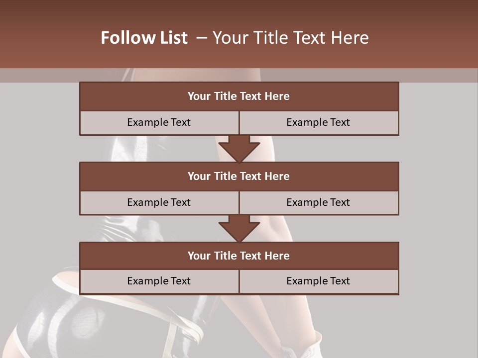 Woman Golf Playing PowerPoint Template