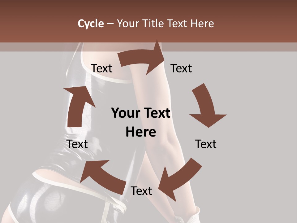 Woman Golf Playing PowerPoint Template