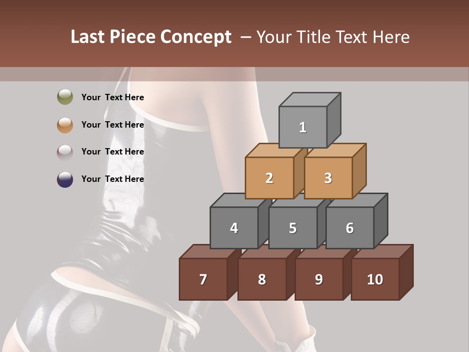 Woman Golf Playing PowerPoint Template