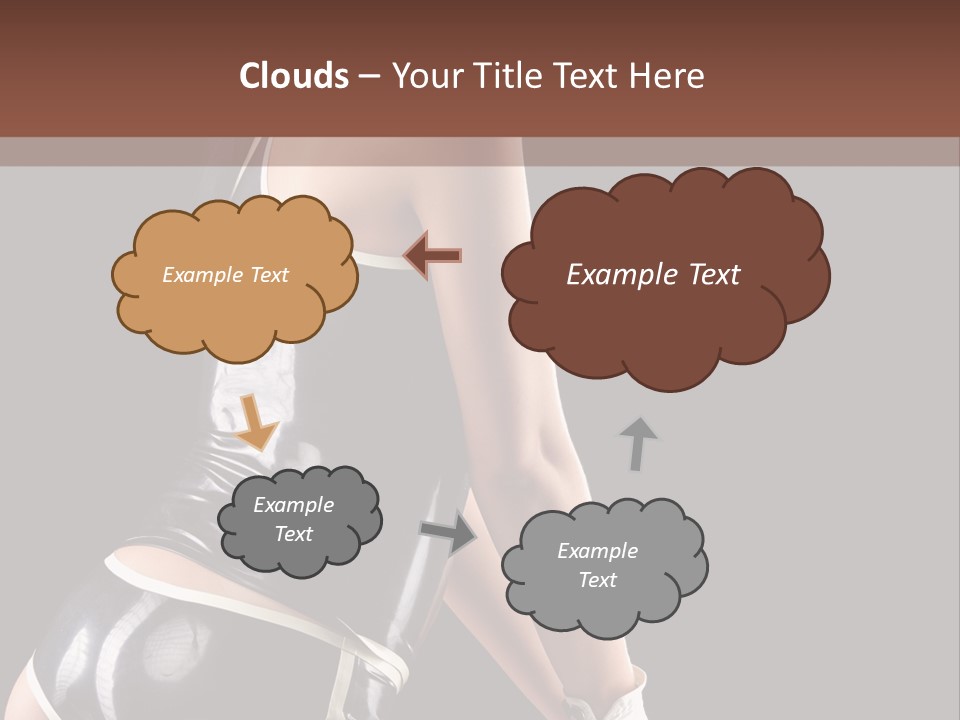 Woman Golf Playing PowerPoint Template