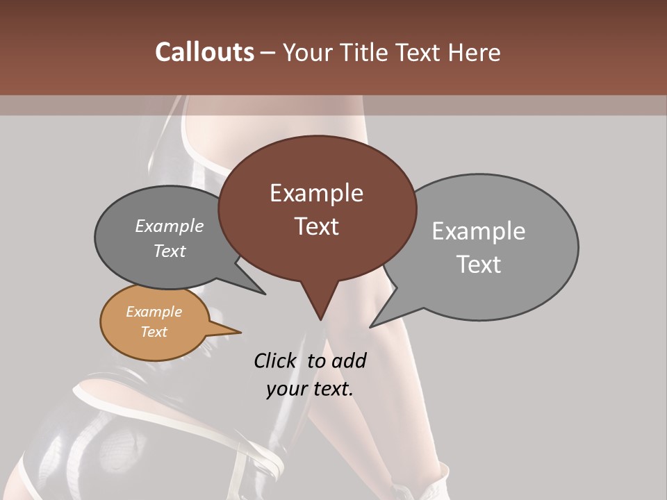 Woman Golf Playing PowerPoint Template