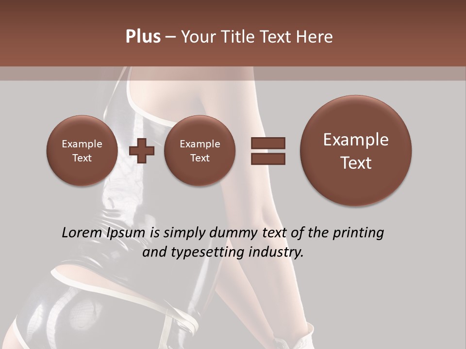 Woman Golf Playing PowerPoint Template