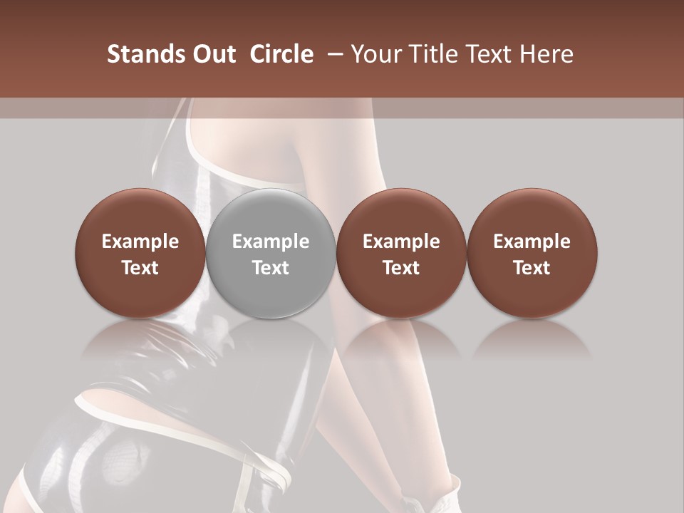 Woman Golf Playing PowerPoint Template