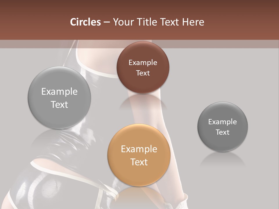 Woman Golf Playing PowerPoint Template