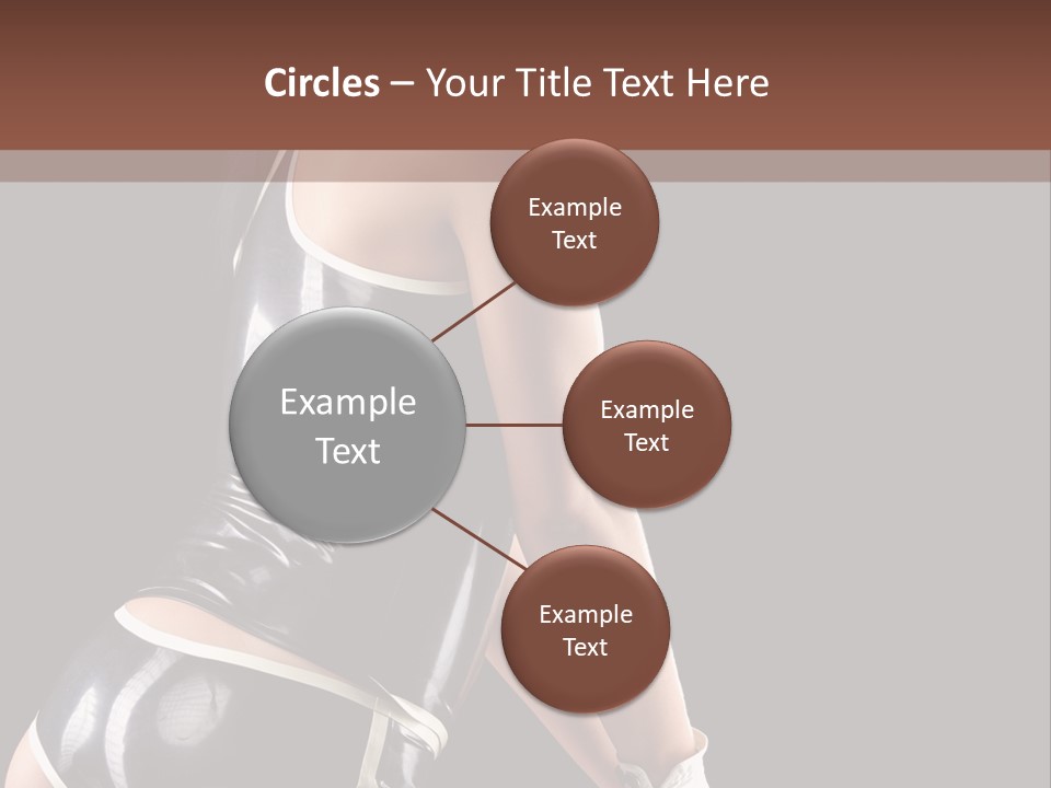 Woman Golf Playing PowerPoint Template