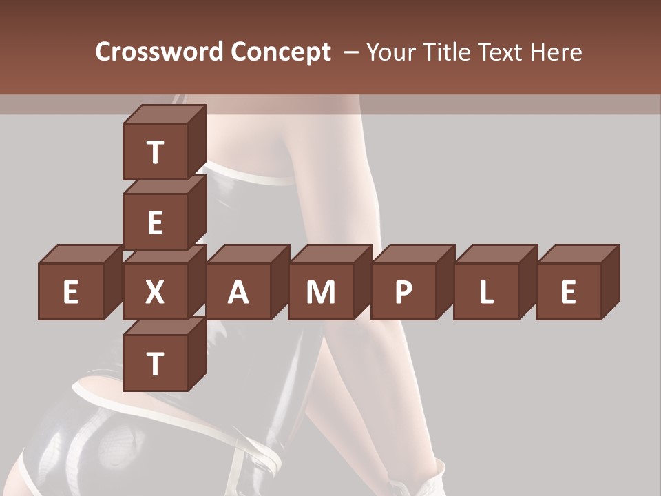 Woman Golf Playing PowerPoint Template