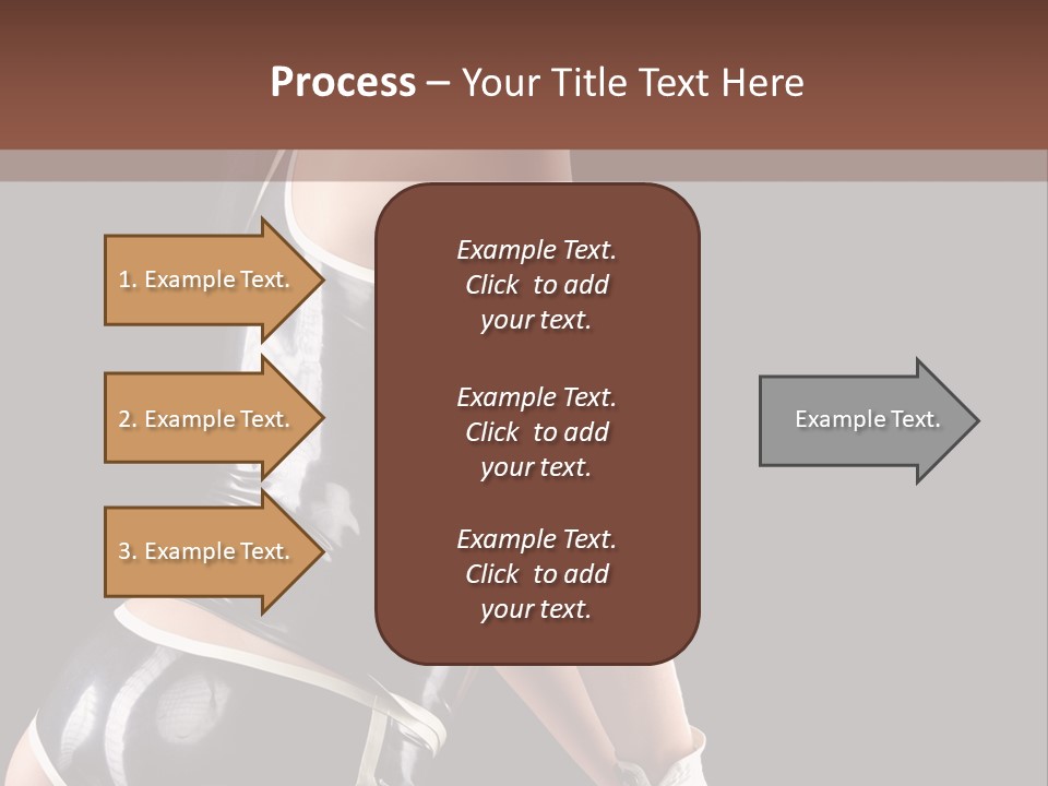 Woman Golf Playing PowerPoint Template