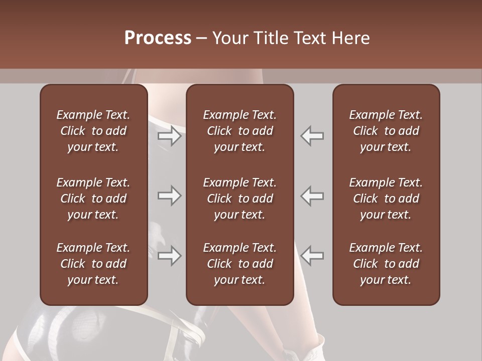 Woman Golf Playing PowerPoint Template