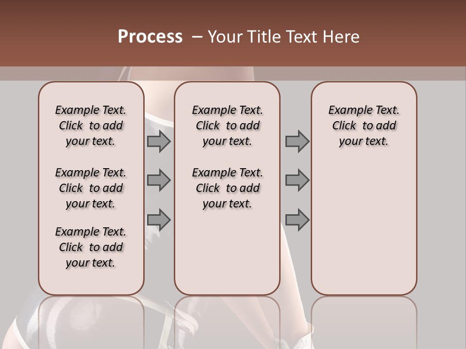 Woman Golf Playing PowerPoint Template