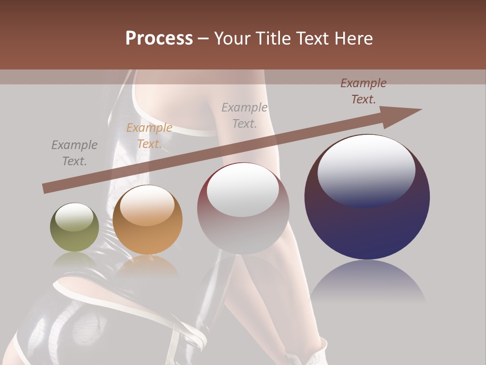 Woman Golf Playing PowerPoint Template