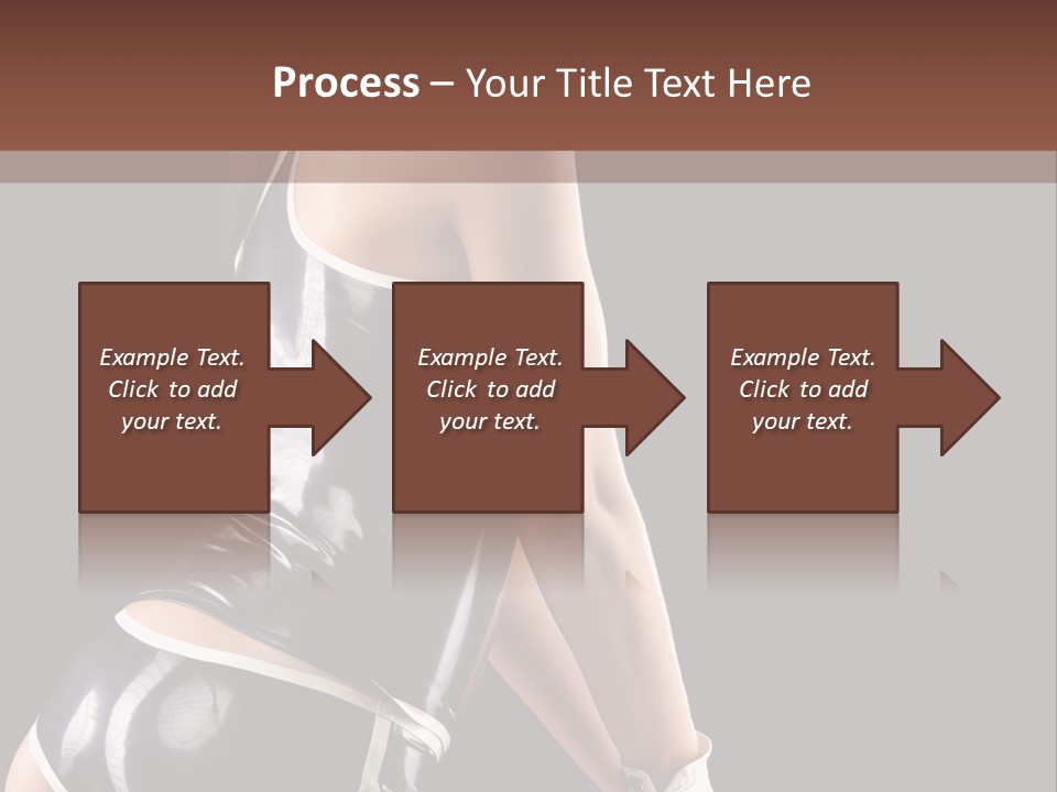 Woman Golf Playing PowerPoint Template