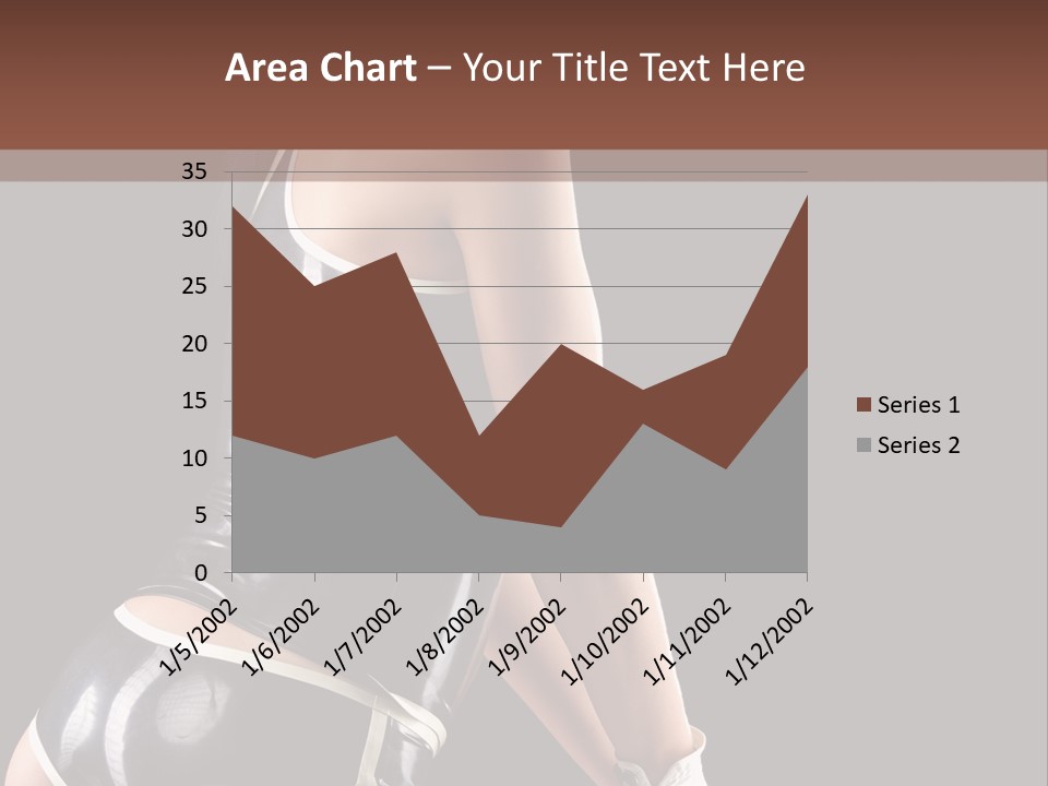 Woman Golf Playing PowerPoint Template