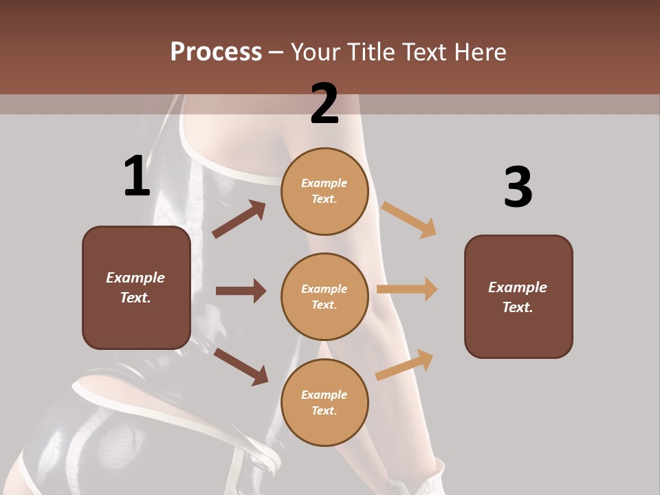 Woman Golf Playing PowerPoint Template