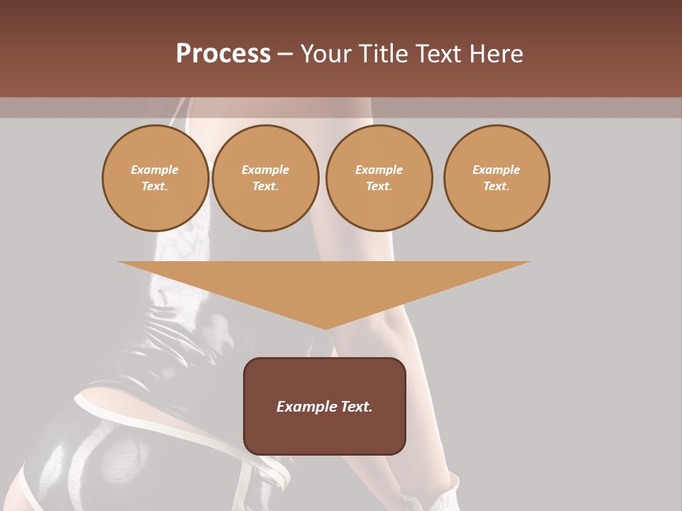 Woman Golf Playing PowerPoint Template