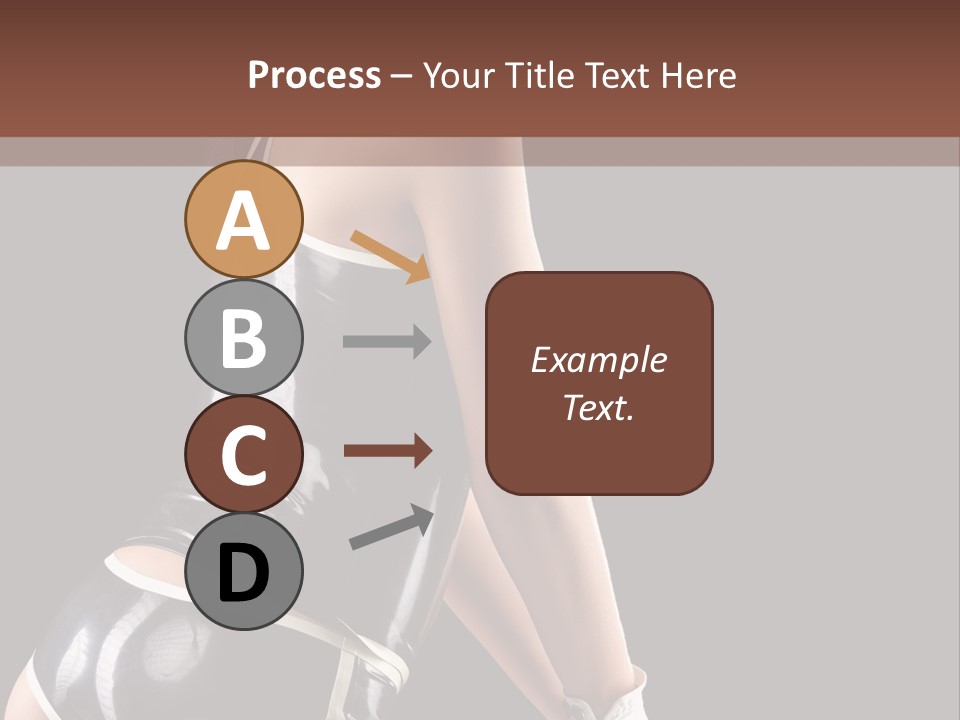 Woman Golf Playing PowerPoint Template