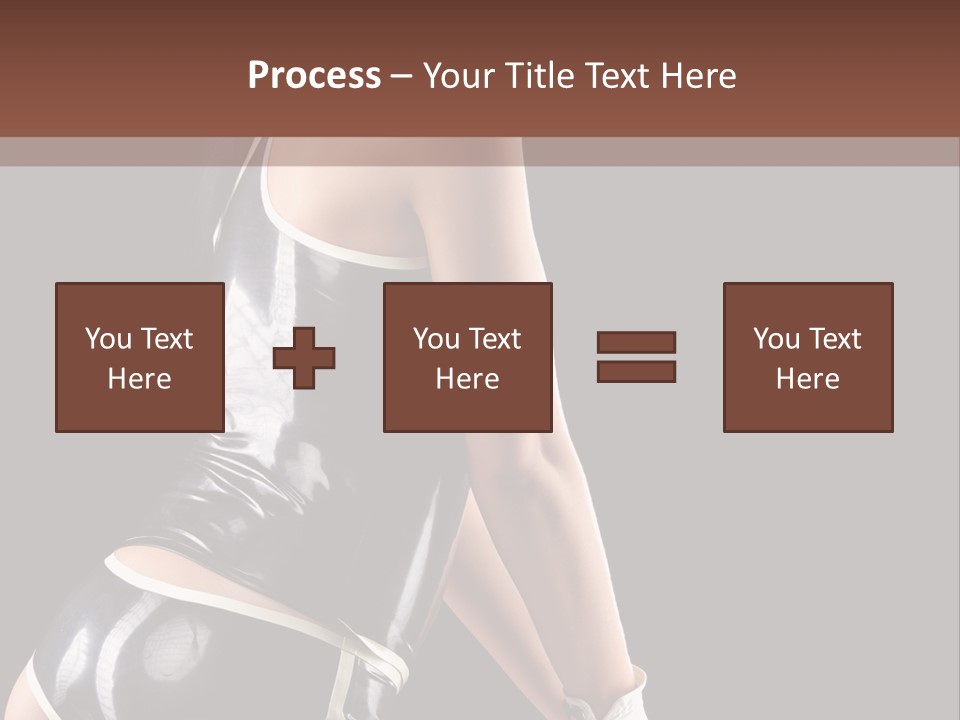 Woman Golf Playing PowerPoint Template