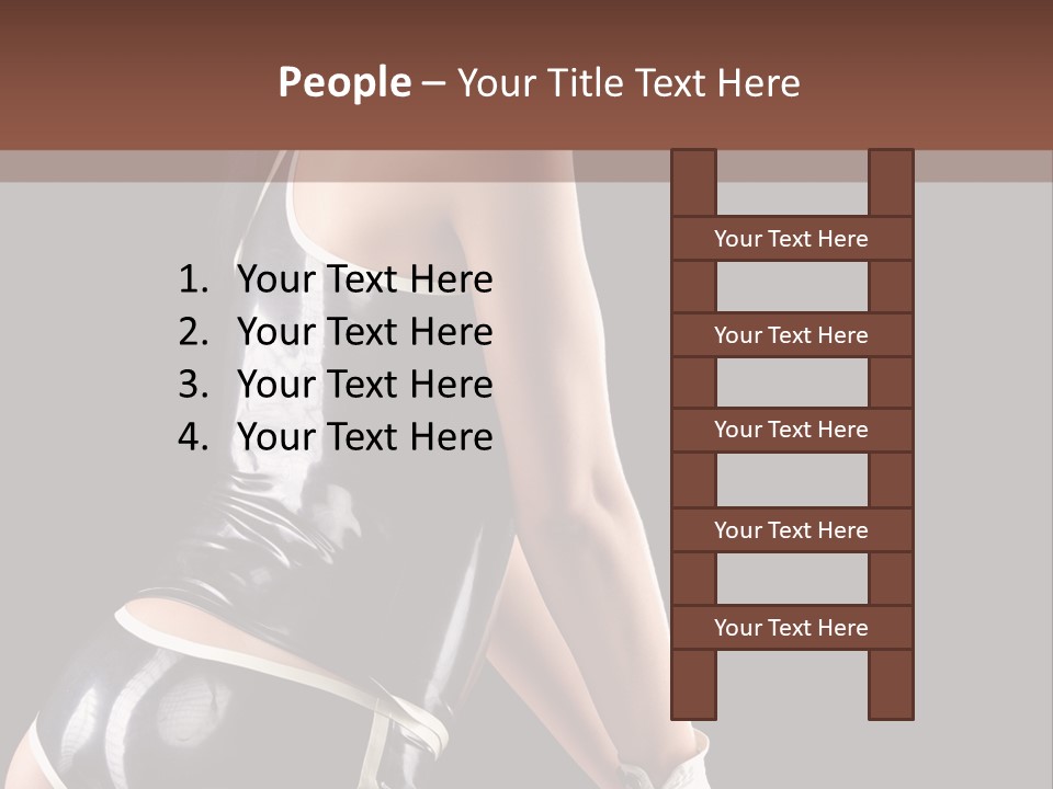 Woman Golf Playing PowerPoint Template