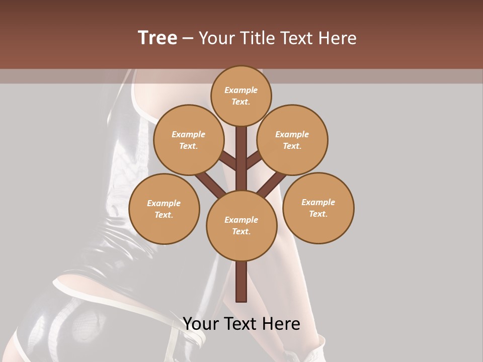 Woman Golf Playing PowerPoint Template