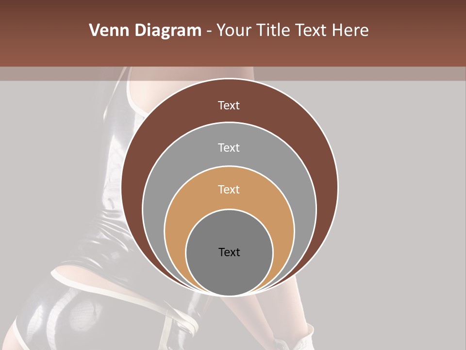 Woman Golf Playing PowerPoint Template