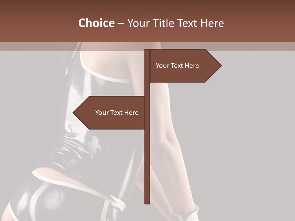 Woman Golf Playing PowerPoint Template