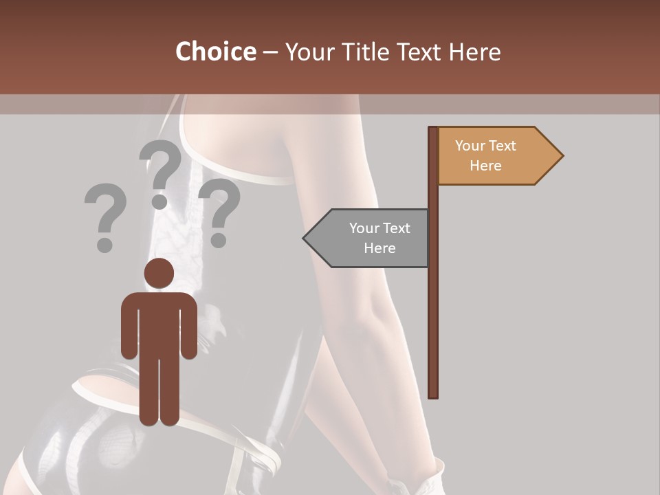 Woman Golf Playing PowerPoint Template